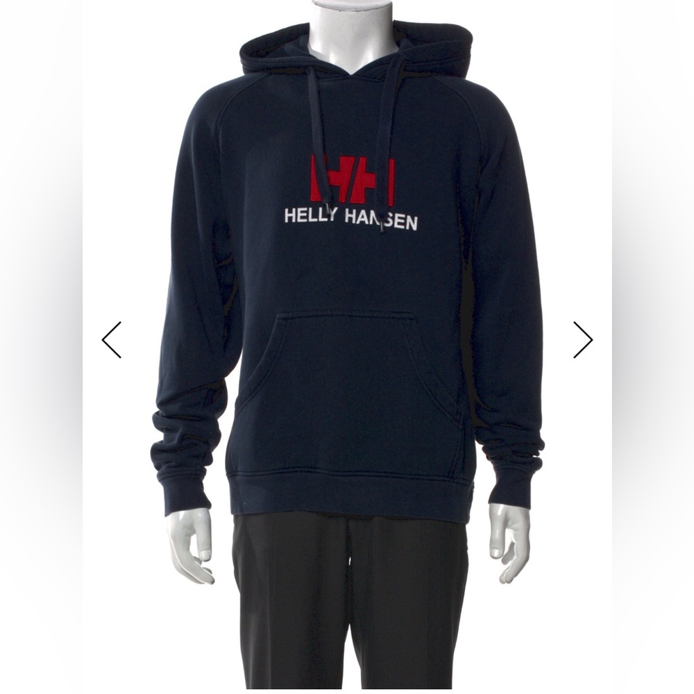 HELLY HANSON: Navy Blue Hoodie Men’s Large Hooded Sweatshirt